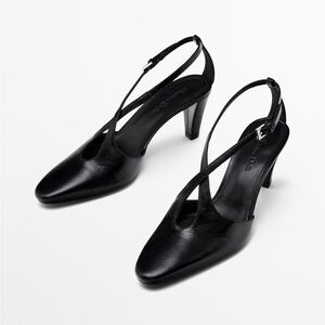 Massimo Dutti Cross-Heels NWT 38 and 39